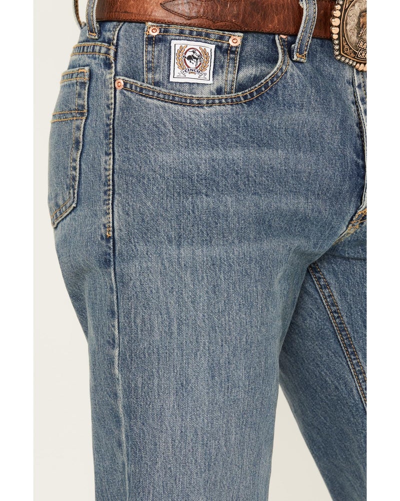 Cinch Men's White Label Relaxed Fit Jean, Medium Stone Wash, 38W x 34L - Image 2